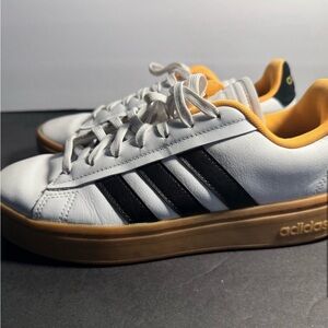 Adidas Grant Court Alpha White Flash Orange